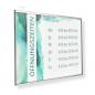 Preview: Tuerschild Vitrum G aus Glas und Edelstahl DIN A4